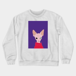 sphynx cat artworkk Crewneck Sweatshirt